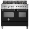 Bertazzoni mas106l2enet cucina da appoggio 100 cm nero