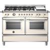 Bertazzoni her126g2eavt cucina da appoggio 120 cm avorio