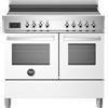 Bertazzoni pro105i2ebit cucina induzione da appoggio 100 cm bianco