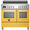 Bertazzoni pro105i2egit cucina induzione da appoggio 100 cm giallo