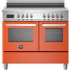 Bertazzoni pro105i2eart cucina induzione da appoggio 100 cm arancione