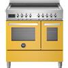 Bertazzoni pro95i2egit cucina induzione da appoggio 90 cm giallo