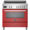 Bertazzoni pro95i1erot cucina induzione da appoggio 90 cm rosso