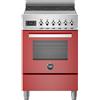 Bertazzoni pro64i1erot cucina induzione da appoggio 60 cm rosso