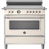 Bertazzoni her95i1eavt cucina induzione da appoggio 90 cm avorio