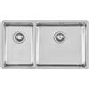 Foster 2205 850 lavello doppia vasca sottotop 80 cm inox