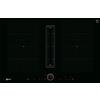 Neff t58pl6ex2 piano induzione con cappa integrata 80 cm nero
