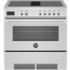 Bertazzoni proch94i1ext Air-Tec cucina induzione da appoggio con cappa integrata 90 cm inox