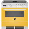 Bertazzoni proch94i1egit Air-Tec cucina induzione da appoggio con cappa integrata 90 cm giallo