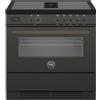 Bertazzoni proch94i1ecat Air-Tec cucina induzione da appoggio con cappa integrata 90 cm carbonio