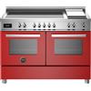 Bertazzoni pro125i2erot cucina da appoggio induzione 120 cm rosso