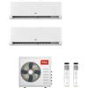 TCL Condizionatore Climatizzatore Dual Split Inverter TCL Modello BreezeIN P5 9000+12000 BTU Con MT1420 R-32 Wi-Fi Integrato 9+12