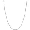 U7 Collana Catenina Uomo Acciaio Inossidabile Rolò Sottile 2,5mm 55cm