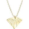 Sofia Milani - Collana da Donna in Argento 925 - Placcata in Oro - Ciondolo a Ventaglio - N0795