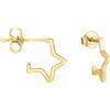 SOFIA MILANI - Orecchini da Donna in Argento 925 - Placcati in Oro - Orecchino a Perno a Stella - E1220