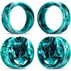 COOEAR - Tappi per orecchie, tunnel, piercing, dilatatori per orecchie, espansori con doppia svasatura, 2 paia di orecchini colorati in acrilico., 30mm, Acrilico, Arenaria