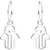 SOFIA MILANI - Orecchini da Donna in Argento 925 - Orecchino Pendente a Mano di Fatima - E1241