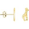 SOFIA MILANI - Orecchini da Donna in Argento 925 - Placcati in Oro - Orecchino a Perno a Giraffa - E1397