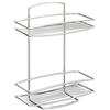 Metaltex serie Onda - Mensola rettangolare 2 ripiani per bagno - (460002)