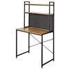 AKTIVE COLORBABY Max Home Scarpiera in metallo, ingresso, 63x30x63 cm, 4 ripiani, Legno e acciaio nero, Max. 10 kg, Stile industriale, Aperto, Scarpiera, Custodia per scarpe (18427)