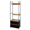 AKTIVE Max Home Armadio a giorno, 87x45x158 cm, Con appendiabiti e 4 ripiani in tessuto, In acciaio, Max. 11 kg, Spogliatoio, Camera da letto