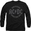 AC/DC new boundary designs, inc. AC/Dc Tour Emblem Mens Long Sleeve T Shirt, Nero, XXL Unisex-Adulto