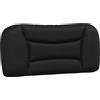 vidaXL Cuscino per testiera nero 80 cm in Pelle finta