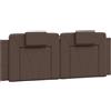 vidaXL Cuscino per testiera marrone 120 cm in Pelle finta