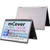 mCover Custodia rigida compatibile solo per HP OmniBook X Flip 14-FMxxxx 14-FKxxxx 2-in-1 (con cerniera a 360°) Windows Laptop 2025+ (non compatibile con altri modelli HP), trasparente
