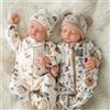 BABESIDE Bambole Reborn Gemelli - 20 Pollici Realistiche Reborn Maschio con Corpo in Tessuto Morbido, Bambole Neonati con Vestiti e Accessori per Bambini dai 3 Anni in Su
