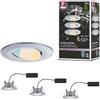 Paulmann 93095 Apparecchio da incasso LED Calla set da 3 orientabile IP65 90mm 30° 3x550lm White Switch 3x5 Watt faretto da incasso cromo opaco 3000 K
