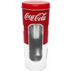 CUCUBA Barattolo Salvadanaio e Porta Cannucce in Latta Metallo Apribile e Riutilizzabile Colore Rosso 23x8,5 cm per Bar Pub Pizzeria e Locali Pubblici di Vendita Bevande