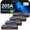 KUPYLM 205A CF530A Toner con Chip Compatibili per HP 205A CF530A CF531A CF532A CF533A per HP Color Laserjet Pro MFP M180n M180nw M180fw M181n M181fw, M154a M154nw (Nero Ciano Magenta Giallo, 4-Pack)