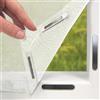 EASYmaxx Zanzariera per finestre con Magic Click | Tagliata individualmente su misura per tutte le finestre fino a 110 x 130 cm | Facile installazione con 12 magneti - senza forare o avvitare Bianco