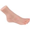 Vnmcry Modello di Piedi in Silicone Dimensione Reale per Uomo e Donna Morbido e Flessibile Manichino per Esposizione Scarpe Sandali e Calze (Destra, Piede Donna, Avorio)