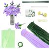 wuyukeji Scovolini Colorati per Lavoretti,240 Pezzi Tubi Pulitori per Pipe Fai da Te,Bastoncini Decorativi in Ciniglia Viene Fornito con Carta da Regalo, Nastro e Nastro Adesivo,per Realizzare Gigli