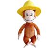 PTS SRL Grandi Giochi Curioso come George Peluche con Cappello Giallo Dimensione 25cm