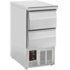 Saladette 2 Cassetti GN 1/1, con Top in Acciaio Inox, +0°C/+8°C