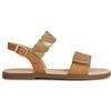 Geox Ragazza J Karly Girl Sandal, Biscuit Platinum, 32 EU