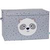 LOVE !T STORE !T LOVE IT STORE IT - Scatola Portaoggetti Extra Large - Pieghevole e Robusta - Rinforzata In Legno - 62x38x39cm - Fantasia Panda - Tessuto Resistente