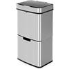 Hailo Öko Vario XL 0656-001, coperchio completamente automatico grazie alla tecnologia a sensori, 50 litri, acciaio inossidabile, plastica