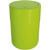 Spirella - Cestino per Bagno Modello Cocco - Coperchio Girevole con Anello di Fissaggio per Sacchetti - Ideale come Cestino per Cosmetici - Verde Kiwi - 5L