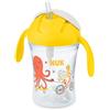 NUK 10255599, Action Cup bicchiere Coperchio e cannuccia morbida, A prova di perdite e lavabile, Senza BPA, 230ml, verde
