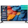 TV 32 Pollici (81 Cm) LED HD, Design Senza Cornice, Usb-Media Player, HDMI, Trip