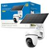 C630 KIT 3K 5MP Telecamera Wifi Esterno Senza Fili Con Pannello Solare, 360° PTZ