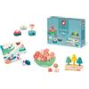 Janod - Box Giochi Neonato - Dai 24 Mesi - Giocattoli Multisensoriali con Puzzle e Attività Manuali per Bambini - Ideali per Bambini di 2 Anni - Giocattoli di Attività e Sviluppo Psicomotorio - J04065