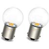 SOFOC P21W 1156 BA15S G25 Bulb Bianco Caldo Luce Retromarcia LED 6V 12V 24V Compatibile Con 6-30V AC/DC 4SMD Luce Interna Luce Nebbia DRL 2Pcs
