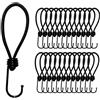 Offgridtec 25x Corda elastica di tensione 18 cm, espansore con ganci 5 mm, fascia elastica per teloni, reti per rimorchi, fissaggio carico, tende, parasole, campeggio, antiruggine