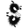 S Pleasures Feather Cuffs Black 136 g