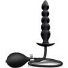 BeHorny Gonfiabile Butt Plug Anale Perline, Pompa ad Alta Pressione e Valvola, mv-x2709L, Nero